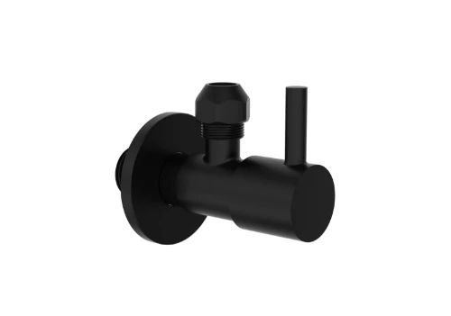 Easylux Vivo hoekstopkraan - zwart mat