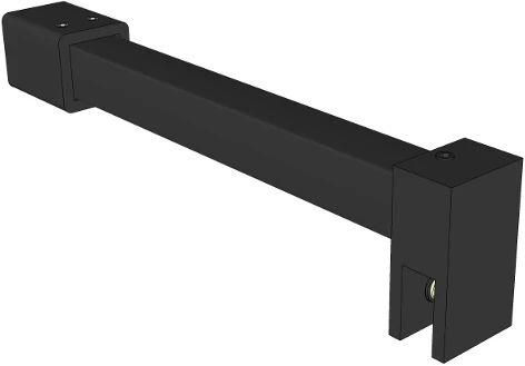 Easylux Open Wall traverse - zwart mat
