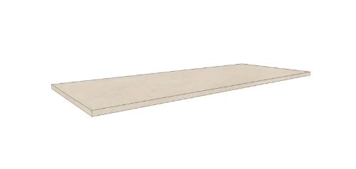 Easylux Klaire top - HPL wastafelblad 1200 x 460 x 18 mm - zonder uitsparing - Suave