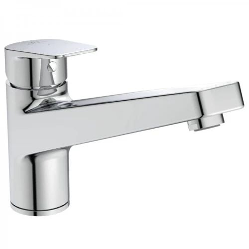 Easylux Ceraplan 4 keukenmengkraan - chroom - met koudstart - vierkant model