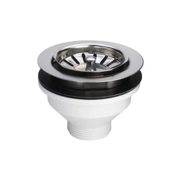 Viega afvoerplug voor spoelbak 6/4 x 114.5 mm - chroom