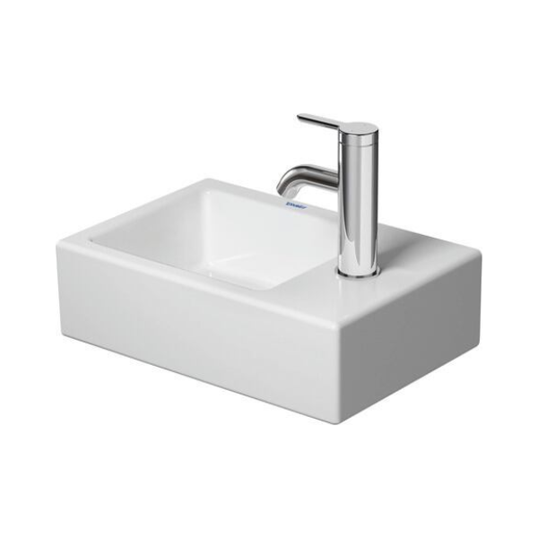 Duravit Vero Air handenwasser 380 x 250 x 140 mm - wit - met kraangat rechts - zonder overloop - incl bevestiging