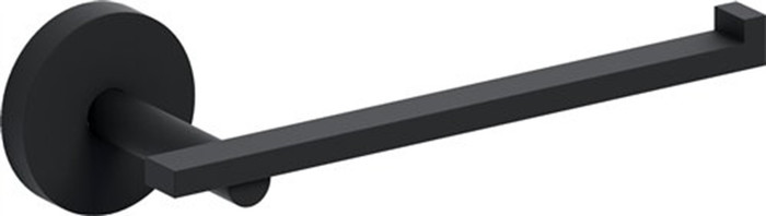 Clou Flat toiletrolhouder zonder klep - zwart mat