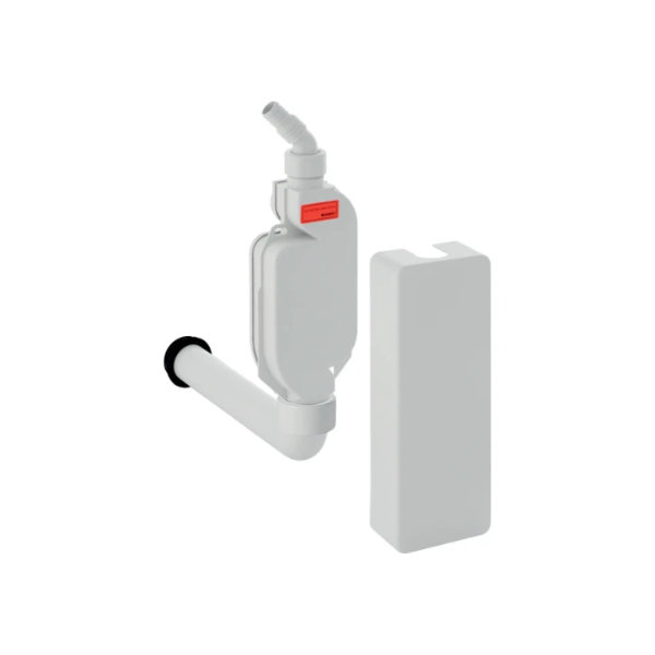 Geberit PP opbouwsifon voor toestellen WMA x 40 mm - wit - opbouwmontage met afdekplaat