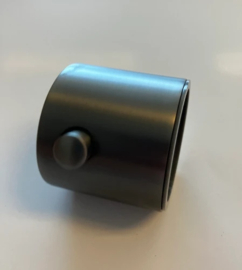 Easylux Vivo WSS hendel voor badkraan - Gun Metal PVD - staal mat