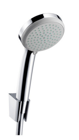 Hansgrohe Croma 100 Vario handdoucheset - chroom - handdouche Croma 100 Vario - wandhouder Porter S - Isiflex doucheflexibel 1/2 x 1250 mm