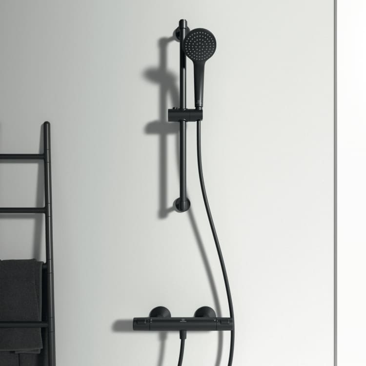 Ideal Standard Ceratherm T25 douchethermostaat - silk black