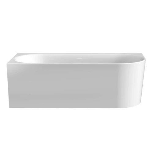 Easylux Navajo 2.0 bad back-to-wall links 1800 x 800 x 600 mm - wit - met sleuf overloop - inclusief afvoer wit glans