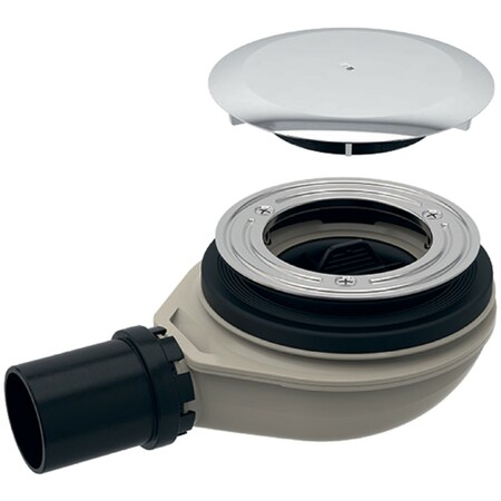 Geberit Uniflex douchesifon 90 mm - chroom - incl kleurset - waterslot 30 mm