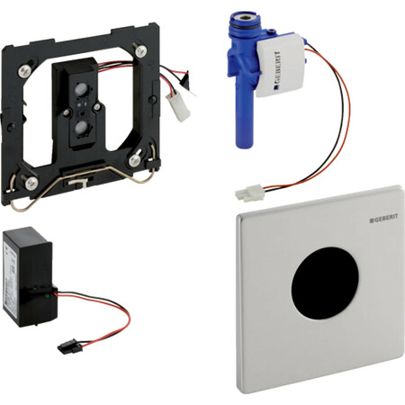 Geberit Mambo electronische urinoirsturing - geborsteld inox - metaal met IR - netvoeding 230V