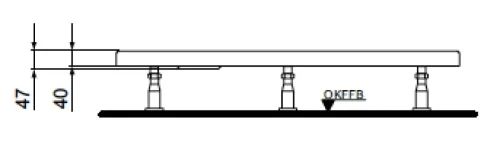 Ideal Standard Ultra Light douchebak acryl 1600 x 900 x 47 mm - wit - afvoeropening 90 mm