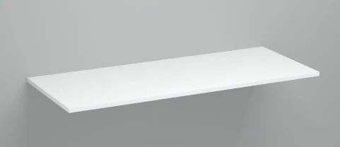 Easylux Kivu wastafelblad HPL 1200 x 500 x 18 mm - wit laminaat