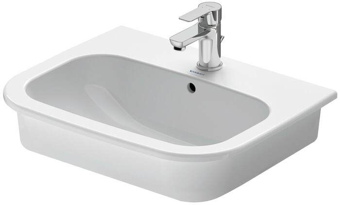 Duravit D-code inbouwwastafel 545 x 435 mm - wit - met overloop