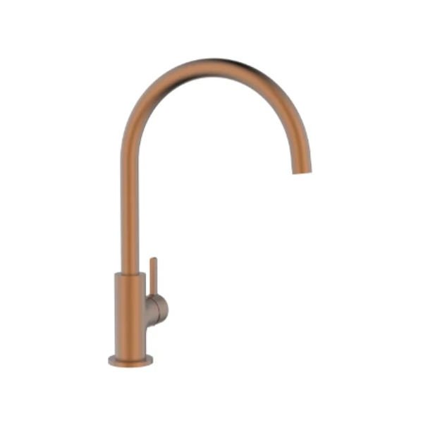 Easylux Vivo keukenmengkraan met coldstart - brushed copper