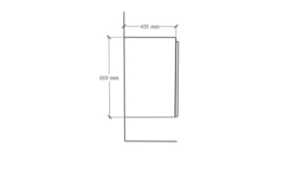 Easylux Klaire 65 - wastafelonderkast met 1 deur 300 x 435 x 650 mm - scharnier links - moon verde