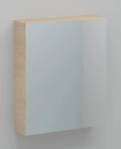 Easylux Kivu spiegelkast zonder verlichting met 1 deur rechts 600 x 720 x 160 mm - smoked oak - exclusief combibox