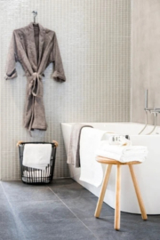 Easylux Navajo 2.0 bad back-to-wall rechts 1800 x 800 x 600 mm - wit - met sleuf overloop - inclusief afvoer wit glans