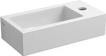 Clou Flush 3 handenwasser rechts 360 x 180 x 90 mm - wit - porselein - met kraangat en plug