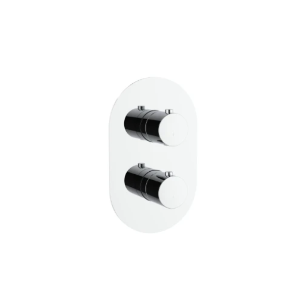 Easylux Vivo afwerkset voor muurinbouw douchethermostaat - chroom