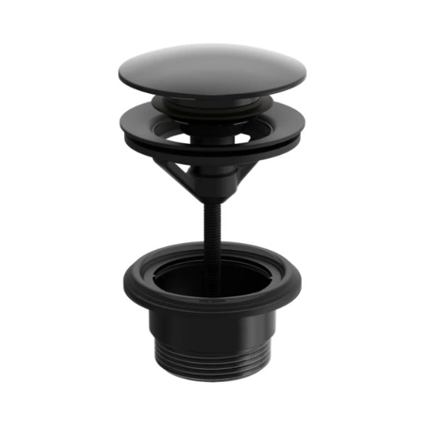 Hansa Universal afvoerplug 5/4 met click-clack - zwart mat