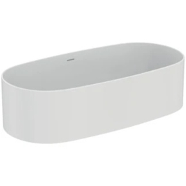 Ideal Standard Linda-X duovrijstaand bad SolidSurface 1738 x 850 mm - Silk White
