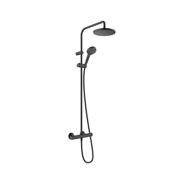 Hansgrohe Vernis Blend Showerpipe 200 1jet douchethermostaatset - zwart mat