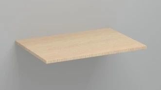 Easylux Kivu wastafelblad Melamine 700 x 500 x 18 mm - smoked oak