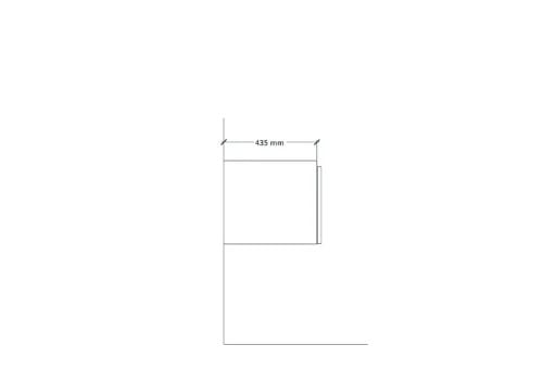 Easylux Klaire 39 - wastafelonderkast met 1 lade 800 x 435 x 390 mm - soft