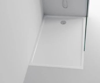 Easylux Heron 2.0 douchebak kunstmarmer 1200 x 800 x 38 mm - wit