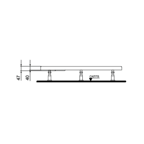 Ideal Standard Ultra Light douchebak acryl 1800 x 900 x 47 mm - wit - afvoeropening 90 mm