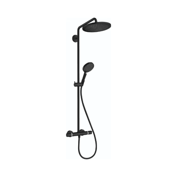 Hansgrohe Croma Select S 280 1jet ecoSmart Showerpipe - zwart mat