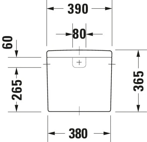 Duravit Starck 3 spoelreservoir - wit - aansluiting L/R/Achter - Dual-flush