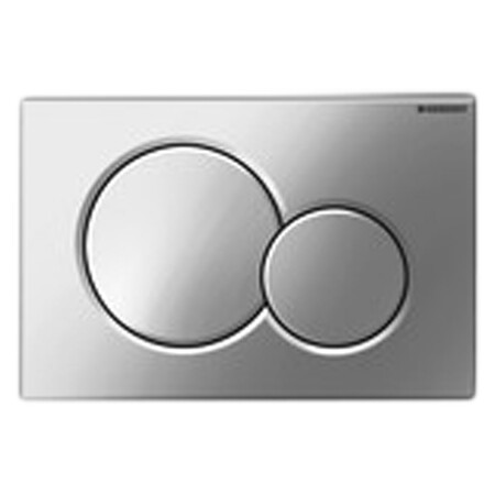 Geberit Sigma 01 bedieningsplaat - matchroom/chroom - kunststof - 2 druktoetsen