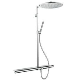 Axor Showerpipe douchezuil met thermostaat - handdouche - geborsteld nikkel
