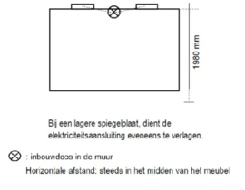 Easylux Thiny spiegelpaneel 400 x 700 mm - alu kader