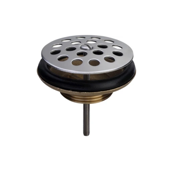 Viega Universal afvoerplug 6/4 x 80 mm - inox bolvormig rooster - niet afsluitbaar