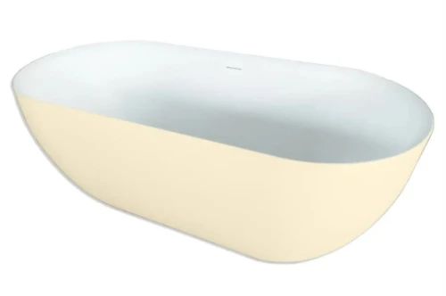 Easylux Obi vrijstaand bad 1700 x 780 mm - wit mat / ivoor - incl afvoer