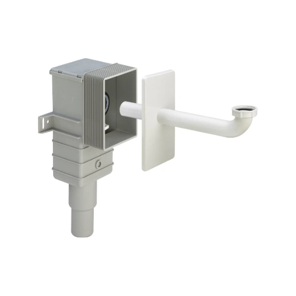 Viega Universal PP inbouwsifon voor wastafel 5/4 x 40/50 mm - wit - in hoogte regelbaar - geschikt voor mindervalidewastafel
