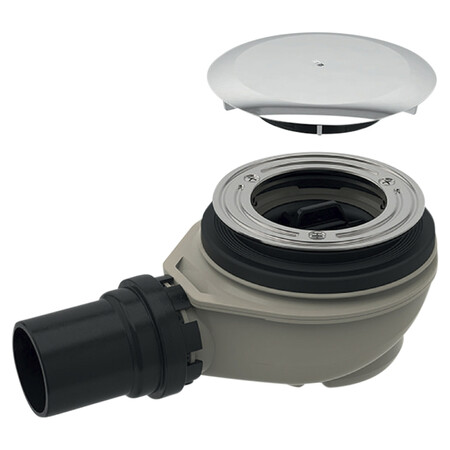 Geberit Uniflex douchesifon 90 mm - chroom - incl kleurset - waterslot 50 mm