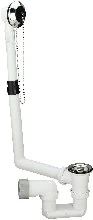 Viega Simplex badlediging 6/4 x 40/50 mm - met stop en ketting