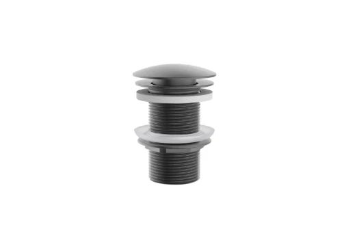 Easylux Vivo afvoerplug zonder overloop - click-clack - open plug - Gun Metal PVD