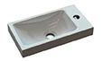 Easylux Thiny handenwasser 400 x 220 mm - omkeerbaar zonder bevestigingsgaten - wit