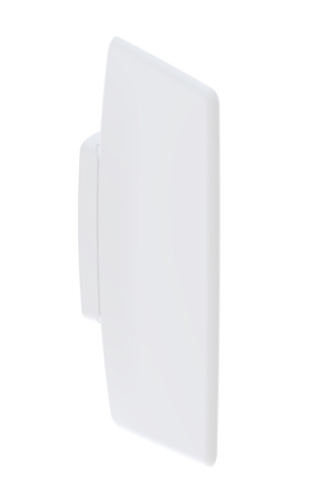 Geberit Basic urinoirscheidingswand 740 x 440 mm - wit - kunststof