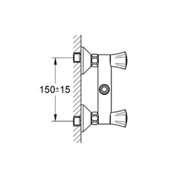 Grohe Costa L douchemengkraan 3/4 - chroom