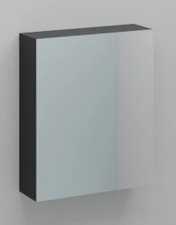 Easylux Kivu spiegelkast zonder verlichting met 1 deur rechts 600 x 720 x 160 mm - lungo - exclusief combibox