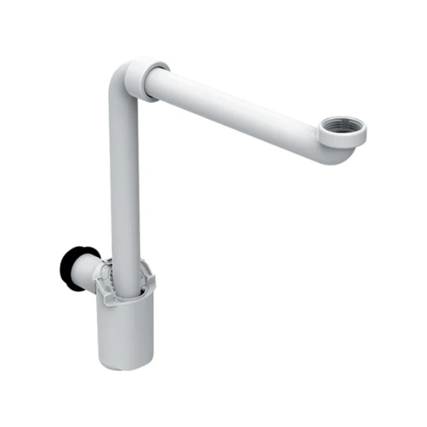 Geberit PP enkele buissifon plaatsbesparend 5/4 x 32 mm - wit - voor badkamermeubels