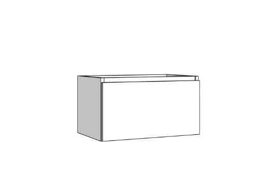 Easylux Klaire 39 - wastafelonderkast met 1 lade 700 x 435 x 390 mm - wit