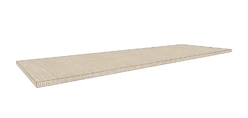 Easylux Klaire top - HPL wastafelblad 1400 x 460 x 18 mm - zonder uitsparing - linnen