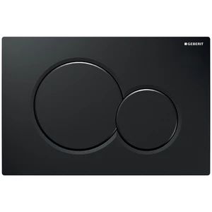 Geberit Sigma 01 bedieningsplaat - zwart - kunststof - 2 druktoetsen