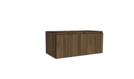 Easylux Klaire 39 - wastafelonderkast met 1 lade 900 x 435 x 390 mm - walnut
